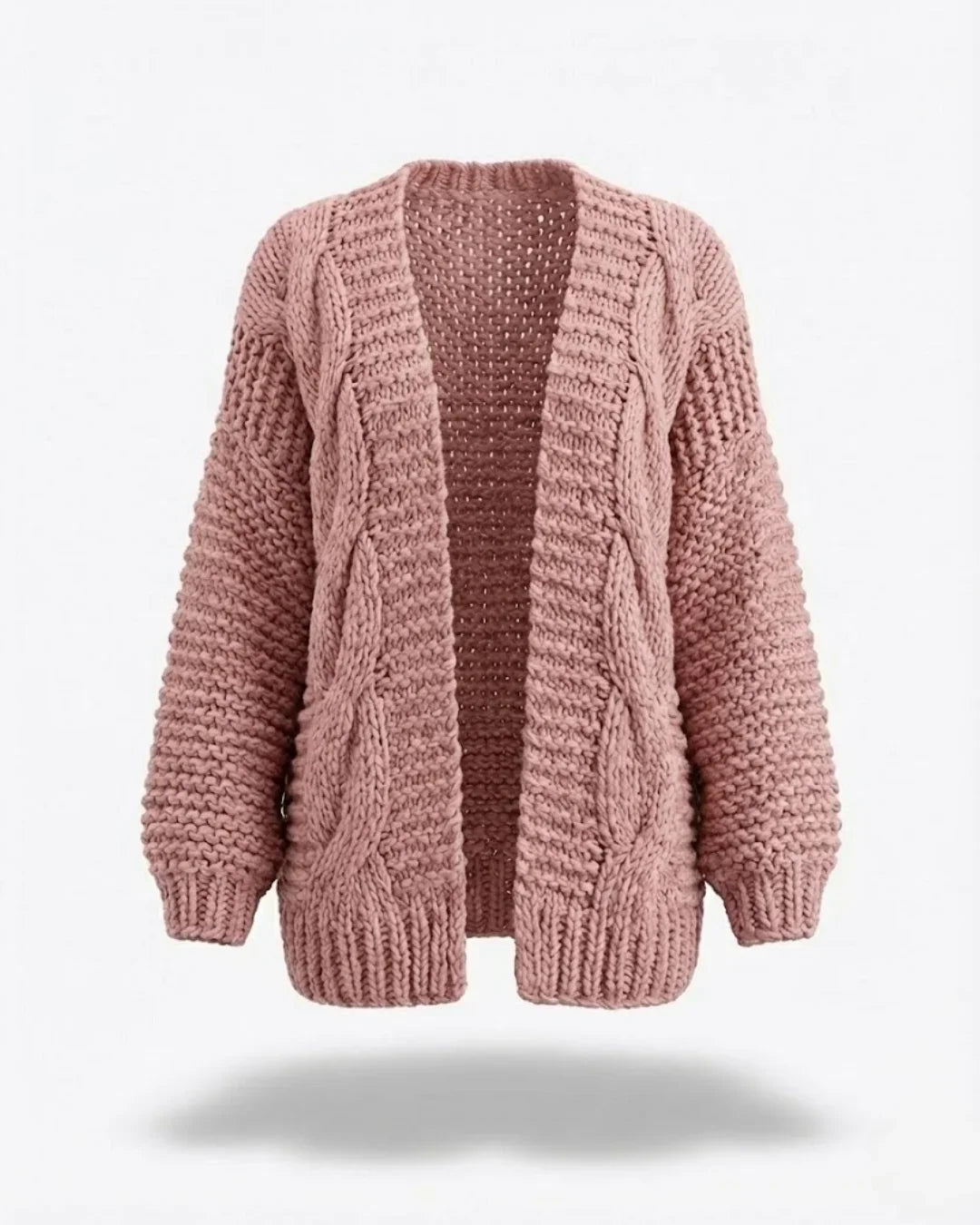 Honorine™ | Chunky Knit Open-Front Cardigan