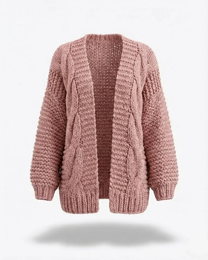 Honorine™ | Chunky Knit Open-Front Cardigan