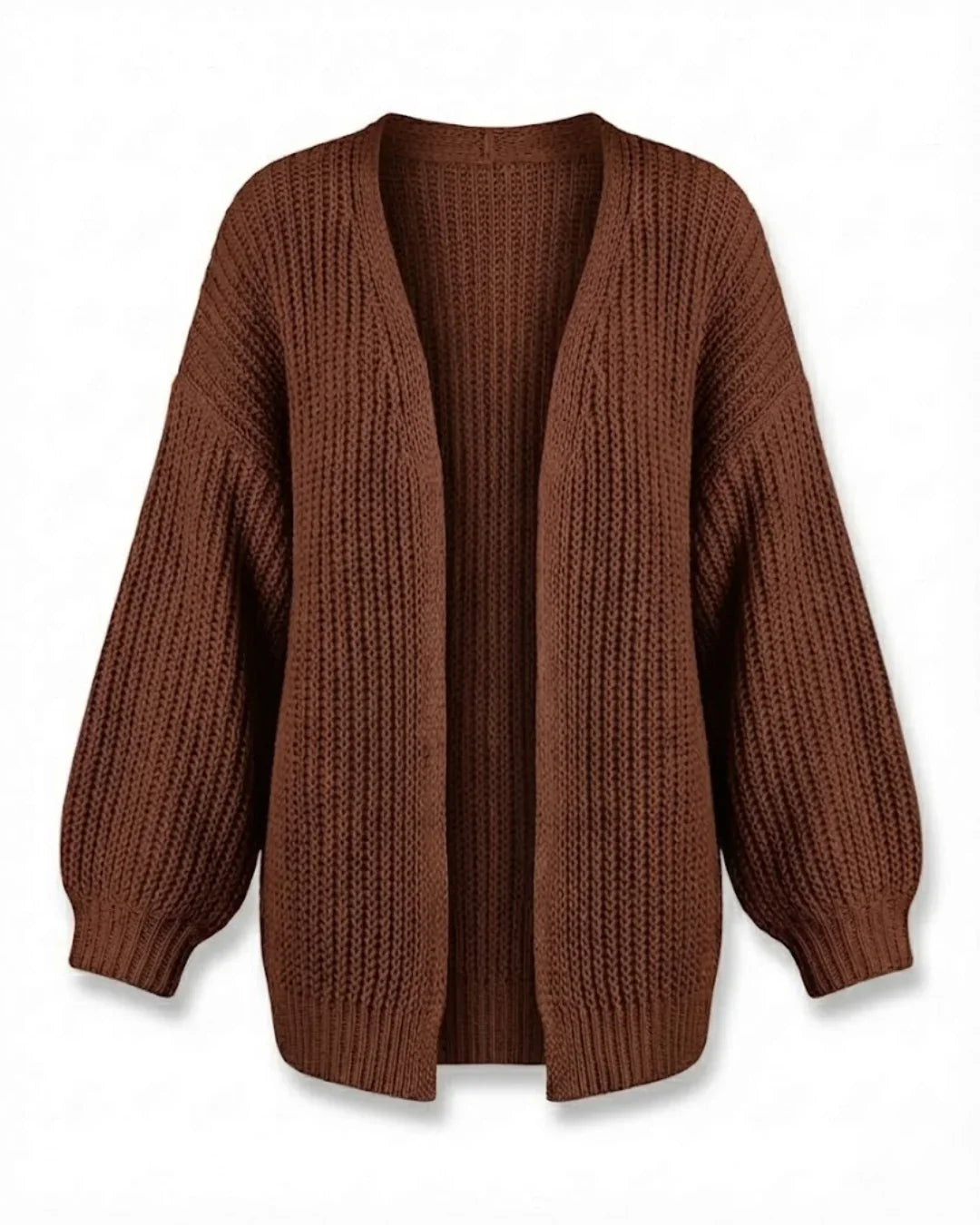 Katya™ | Chunky Knit Oversized Open Cardigan