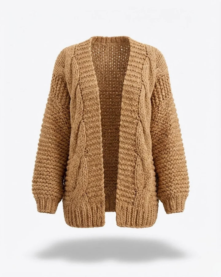 Honorine™ | Chunky Knit Open-Front Cardigan
