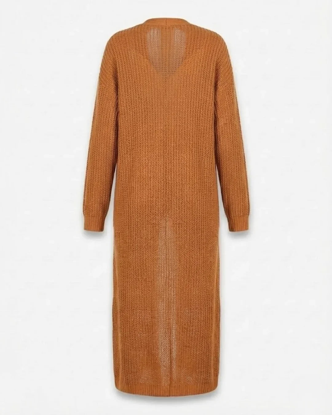 Giada™ | Open-Front Pocket Long Knit Cardigan