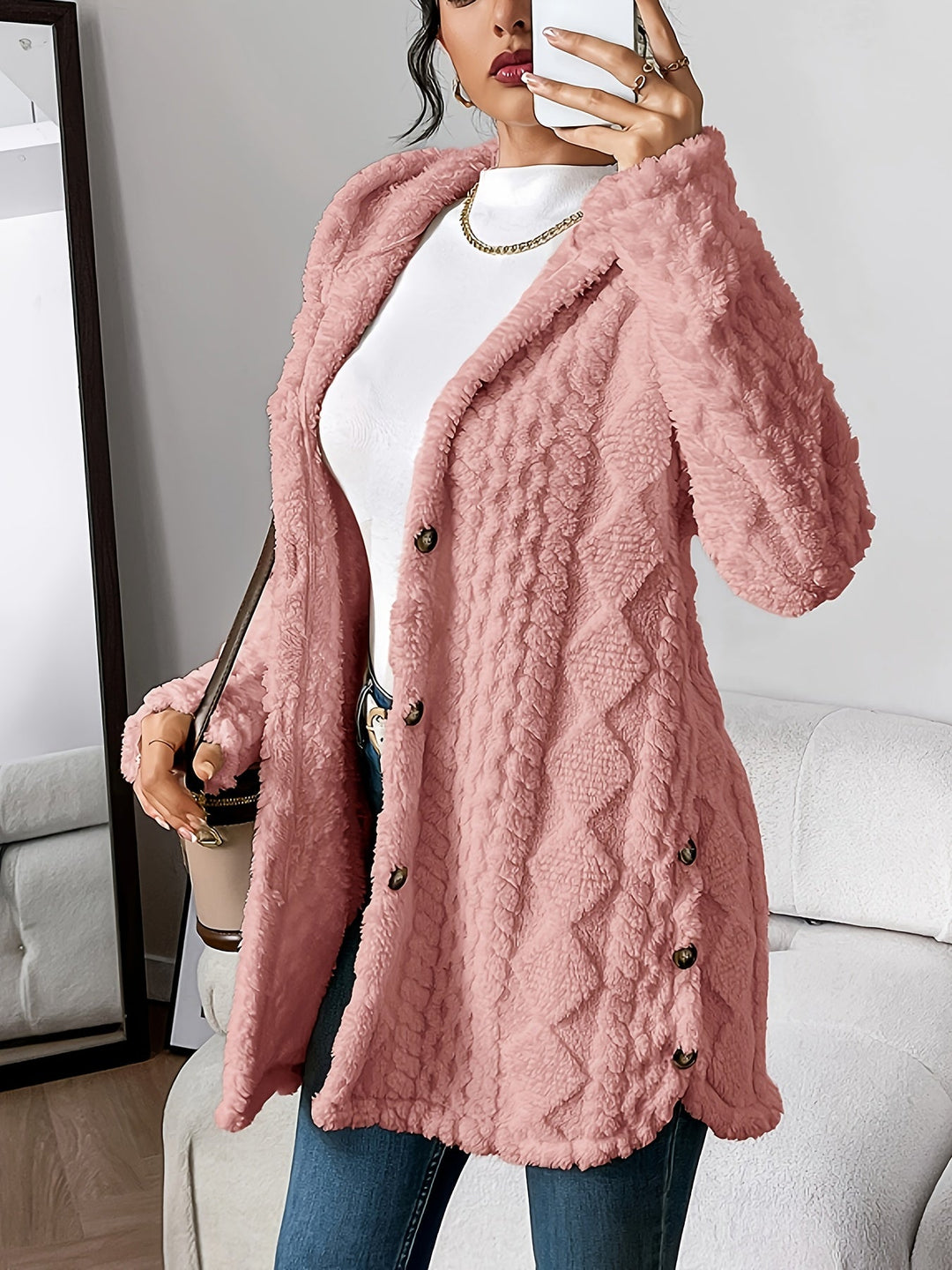 Mel™ | Cozy Hooded Cardigan