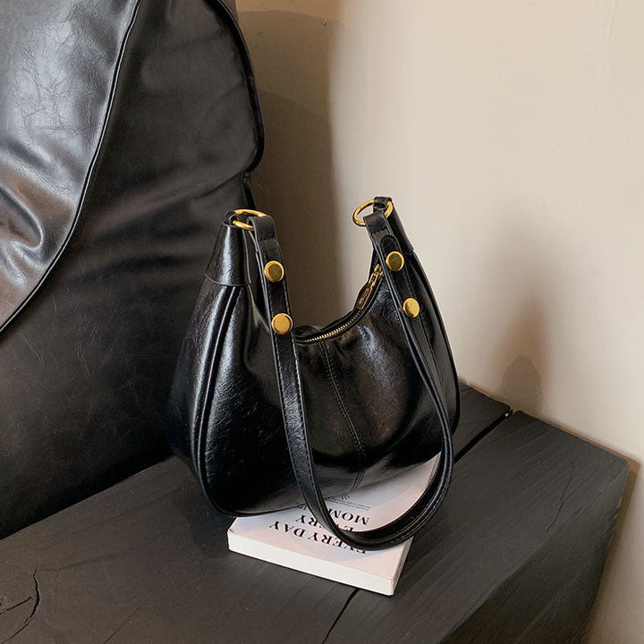 AURELIA™ - Chic Simple Color Zipper Shoulder Bag