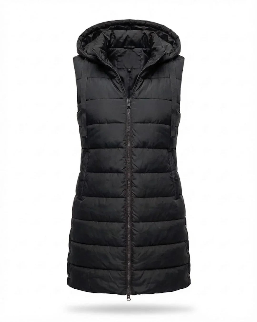 Sana™ | Hooded Longline Quilted Puffer Vest
