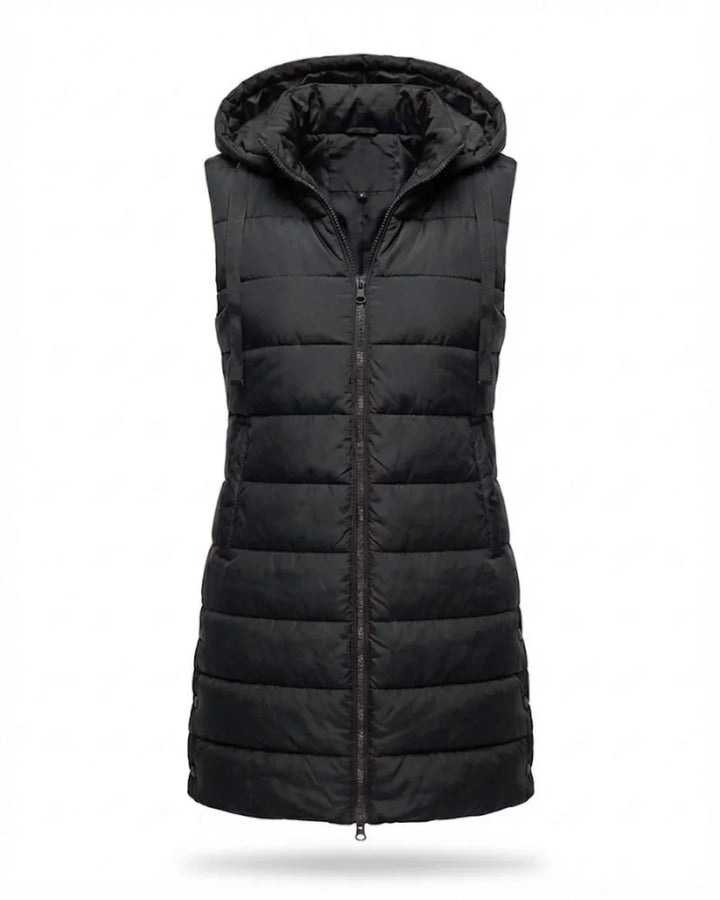 Sana™ | Hooded Longline Quilted Puffer Vest