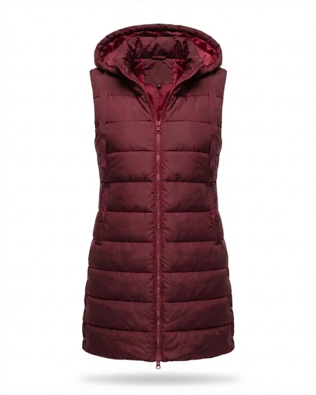 Sana™ | Hooded Longline Quilted Puffer Vest